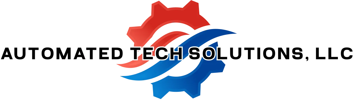Automated Tech Solutions, LLC — original red and blue gear logo