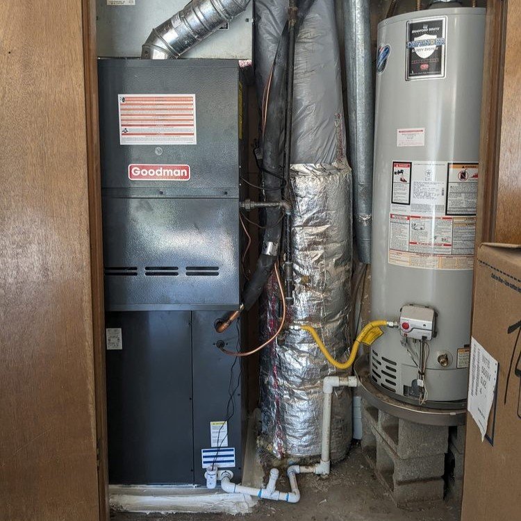 Furnace and ductwork pictured by Automated Tech Solutions