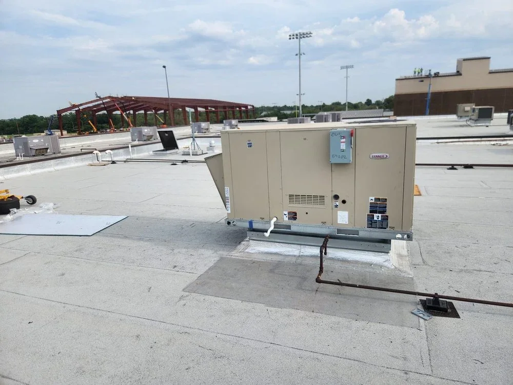 Commercial rooftop HVAC equipment from the ATS project collection